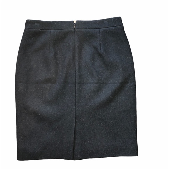 J Crew Mercantile size 6 black wool pencil skirt - Picture 4 of 10